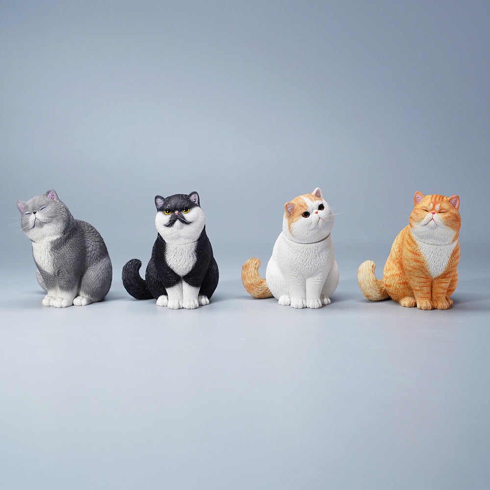 JXK113 Garfield-Katzenstatue mit austauschbarem Kopf, Geschenk für Katzenliebhaber von JXK Studio