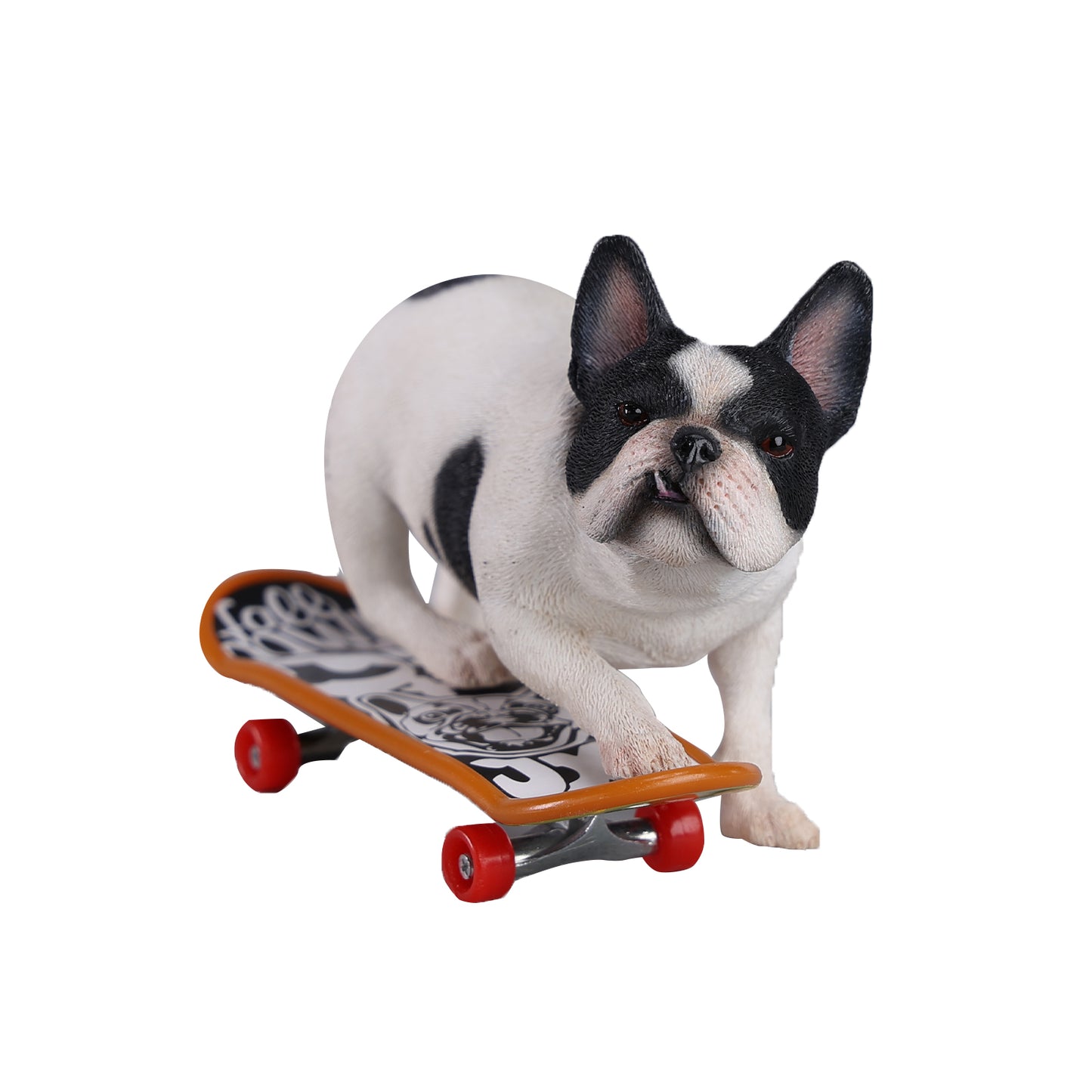 JXK243 1/6 Scale Skateboarding French Bull- dog from JXK Studio