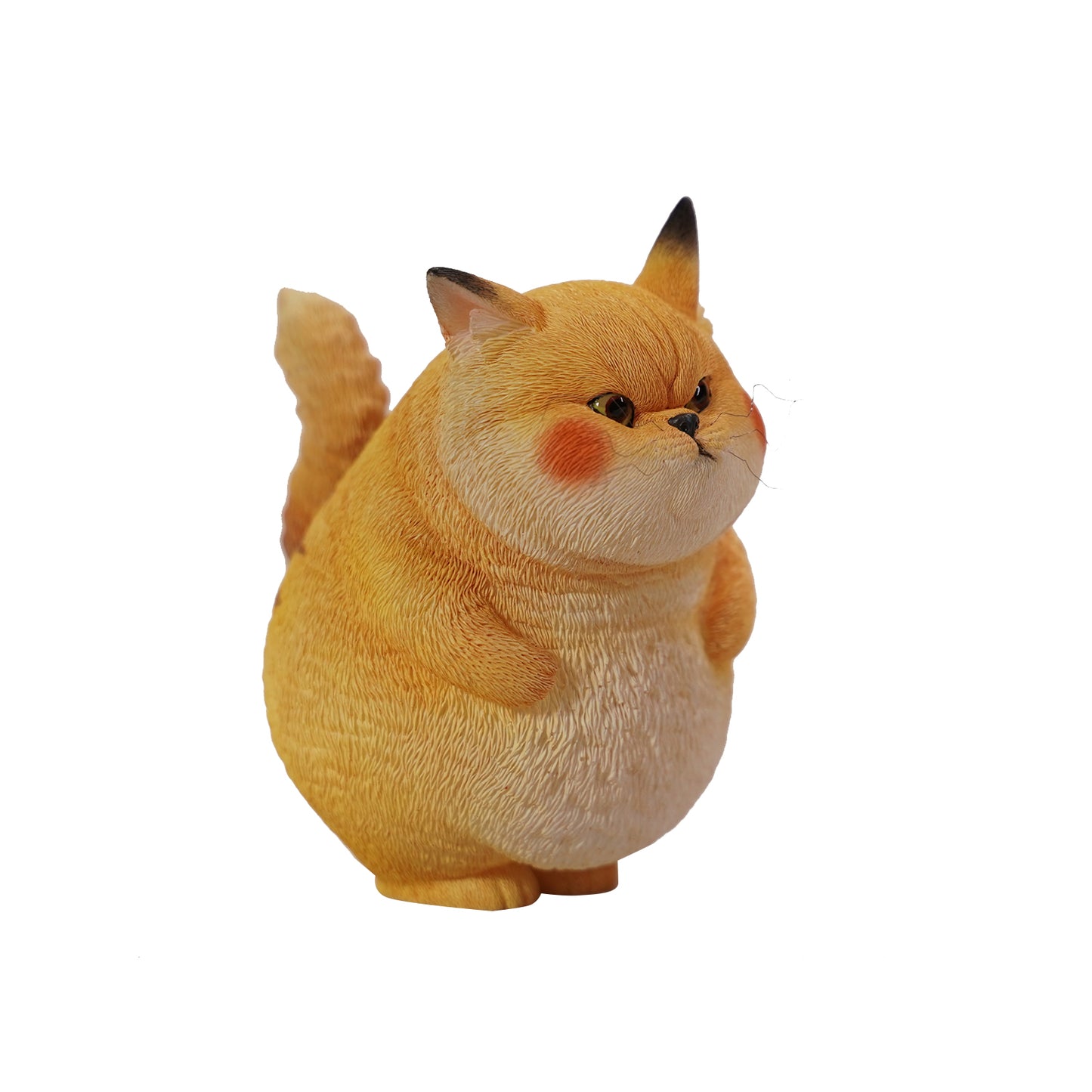 JXK253 Pikacat Figurine with LED Charging Station Home Decoration Unique Collectible Gift for Pokemon & Cat Lovers