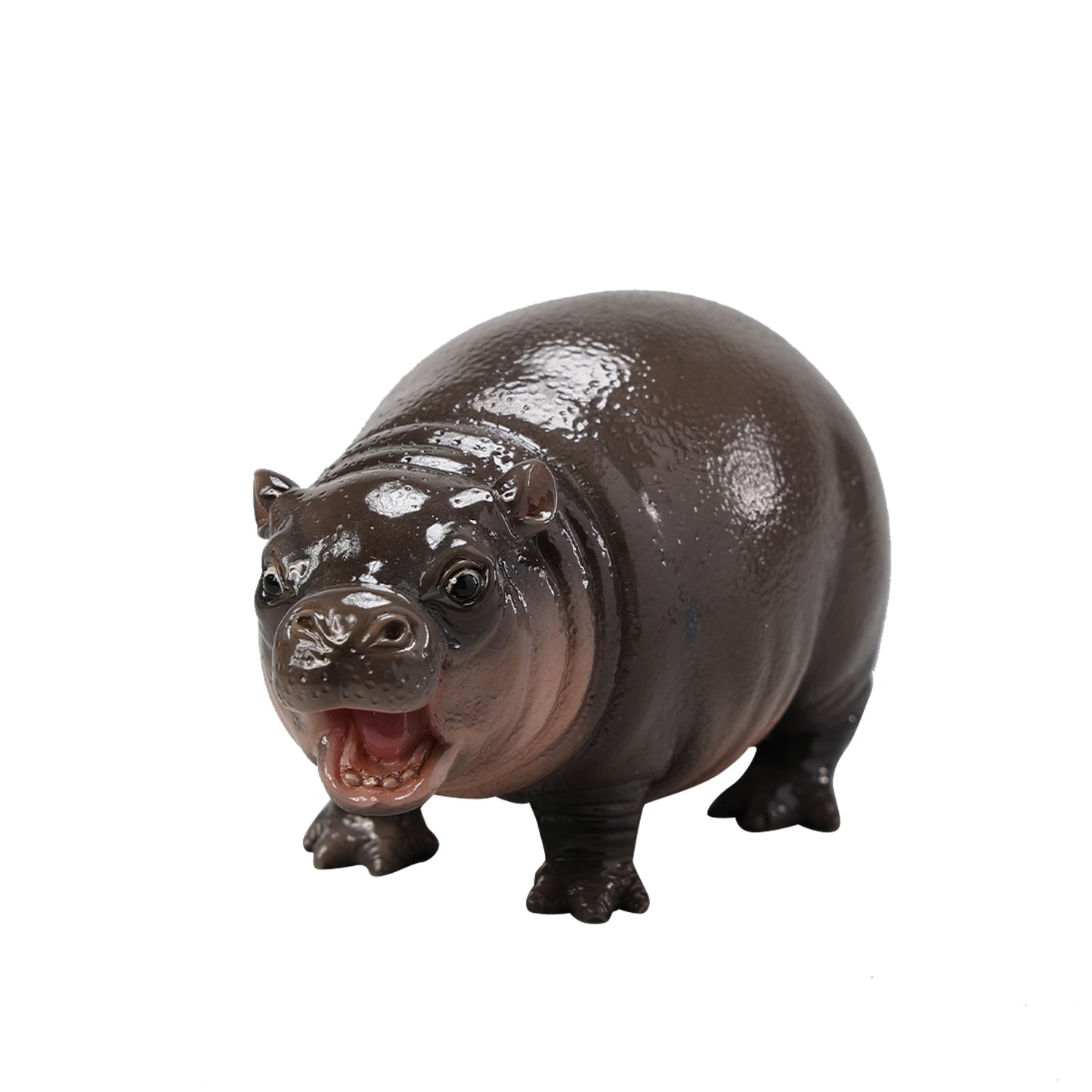 JXK256 Hippo Statue for Home Decor Baby Hippo Figurine Hippo Sculpture Gift for Animal Lovers