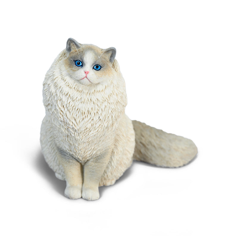 JXK029 Ragdoll Cat Figurine Resin Cat Statue Home Decor for Cat Lover Gifts for Cat Lovers from JXK Studio