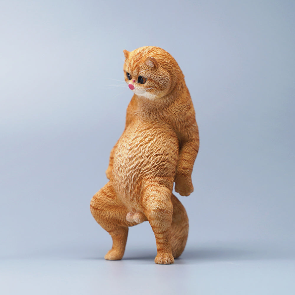 JXK088 Hippie-Katze stehend Katzenstatue, Geschenk für Katzenliebhaber von JXK Studio