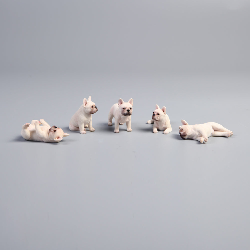 JXK058 French bulldogs with different appearance mini dog decor for dog lovers from JXK Studio