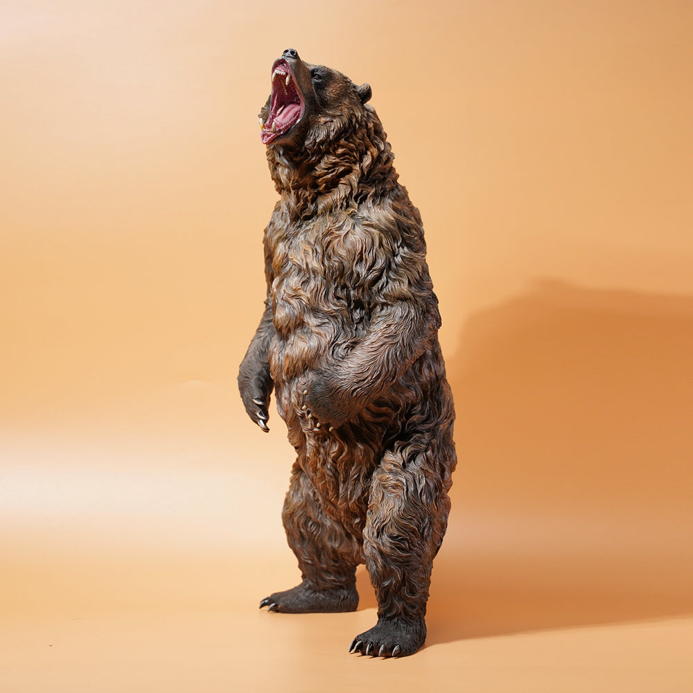 JXK133 Standing brown bear statue, gifts for Animal Lovers from JXK Studio