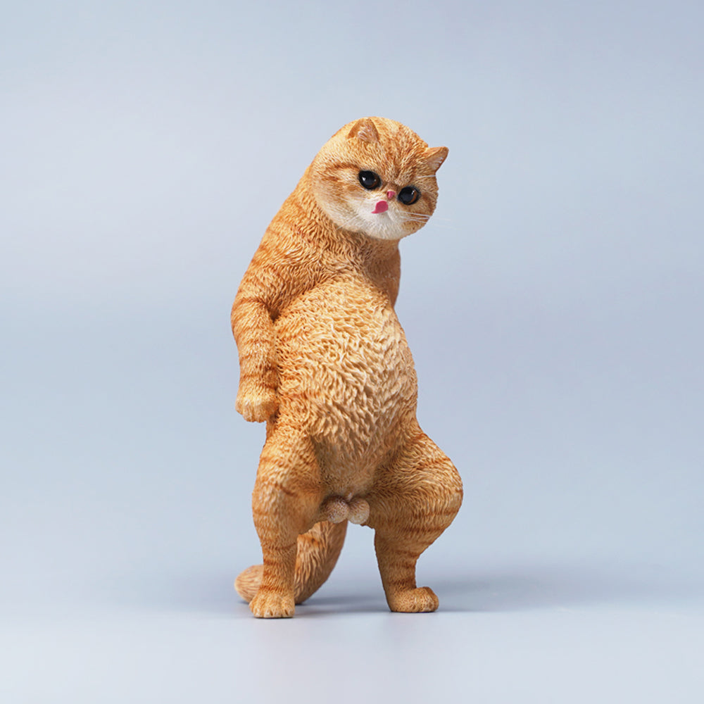 JXK088 Hippie-Katze stehend Katzenstatue, Geschenk für Katzenliebhaber von JXK Studio