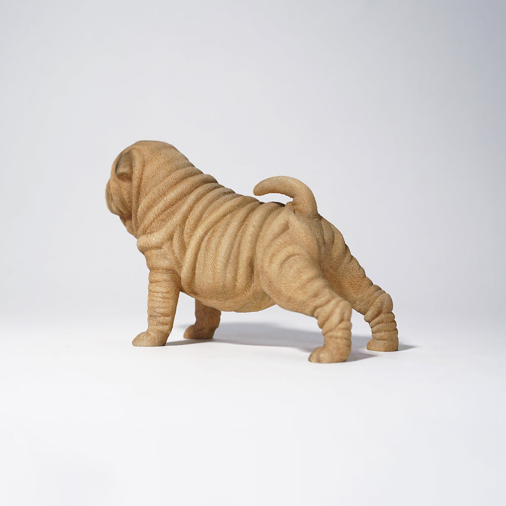 JXK101 Shar-Pei-Hundefigur in einer Tasche. Hundedekoration für Hundeliebhaber von JXK Studio