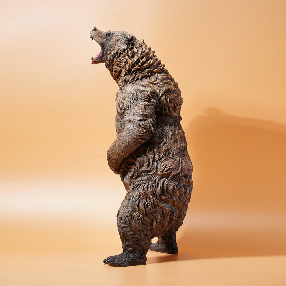 JXK133 Standing brown bear statue, gifts for Animal Lovers from JXK Studio