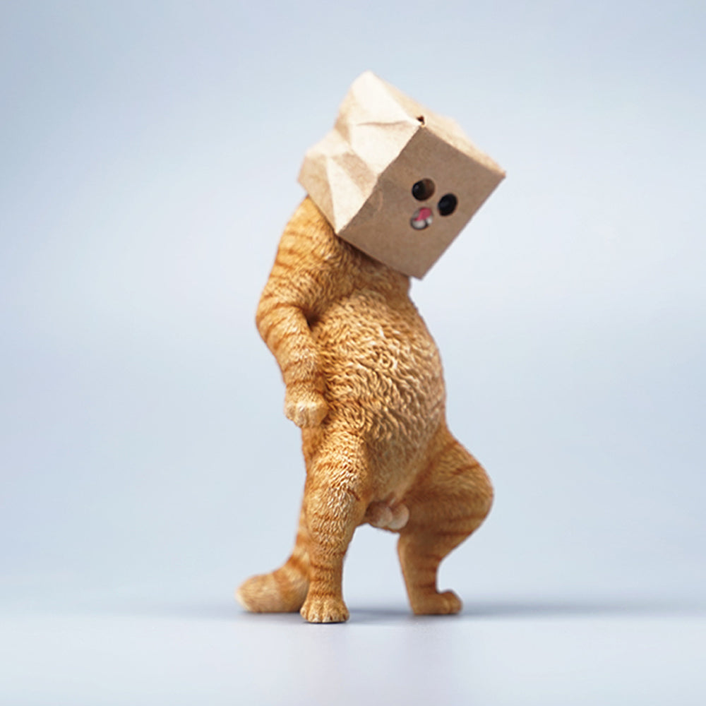 JXK088 Hippie-Katze stehend Katzenstatue, Geschenk für Katzenliebhaber von JXK Studio
