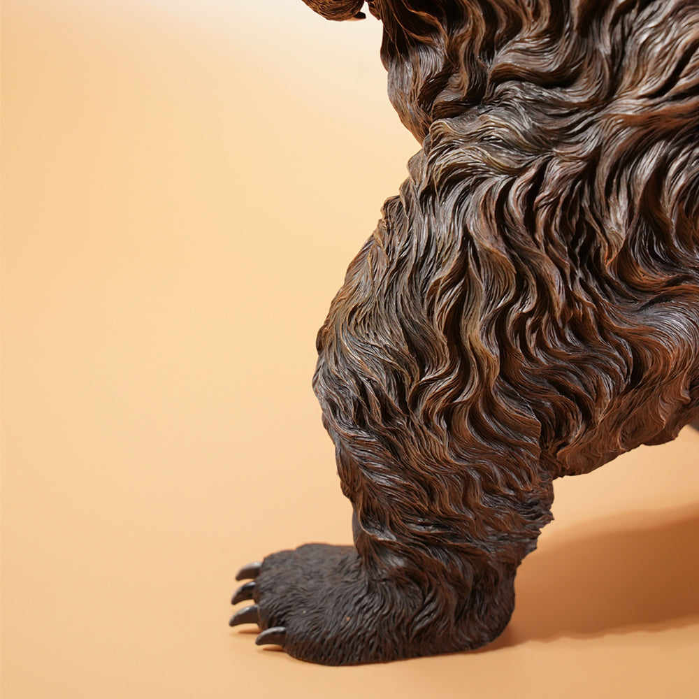 JXK133 Standing brown bear statue, gifts for Animal Lovers from JXK Studio