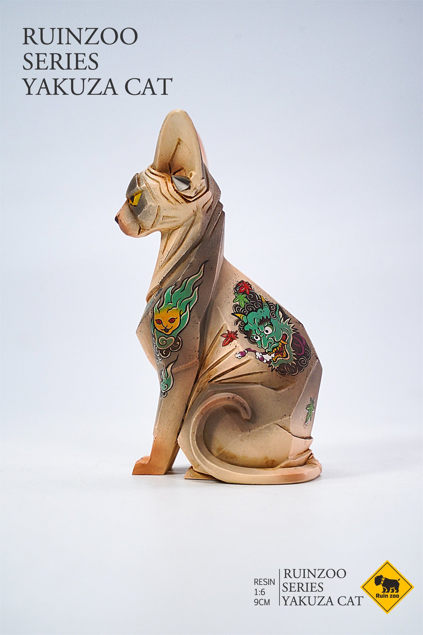 RZ2003 sphinx Cat Figurine Resin Cat Statue from JXK Studio