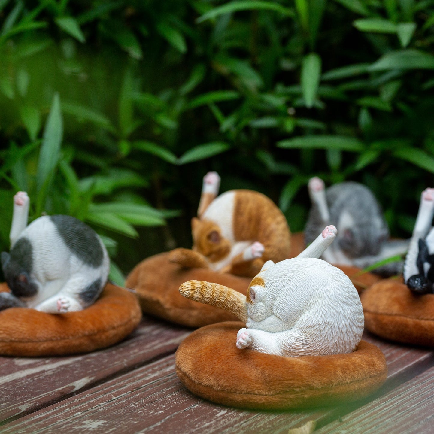 JXK091 Katzenfigur, Katzenstatue aus Kunstharz für Bücherregale, Dekoration, Geschenk für Katzenliebhaber von JXK Studio