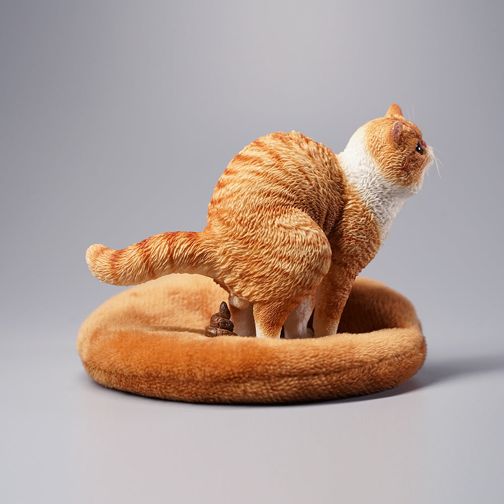 JXK073 Statue einer kackenden Katze von Garfield, ein Geschenk für Katzenliebhaber von JXK Studio