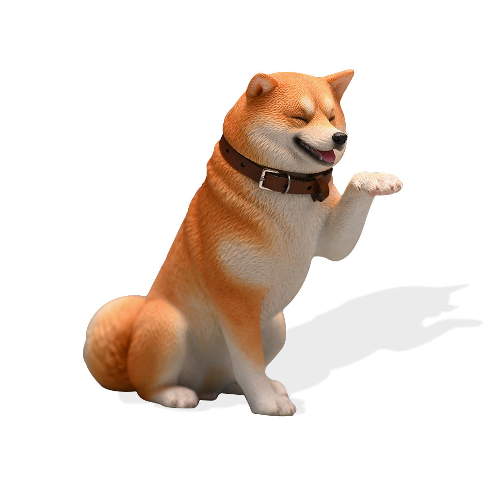 JXK114 Shiba Inu Decor, Lovely Shiba Inu Sitting Obediently, Gift for Shiba Inu Lover from JXK Studio