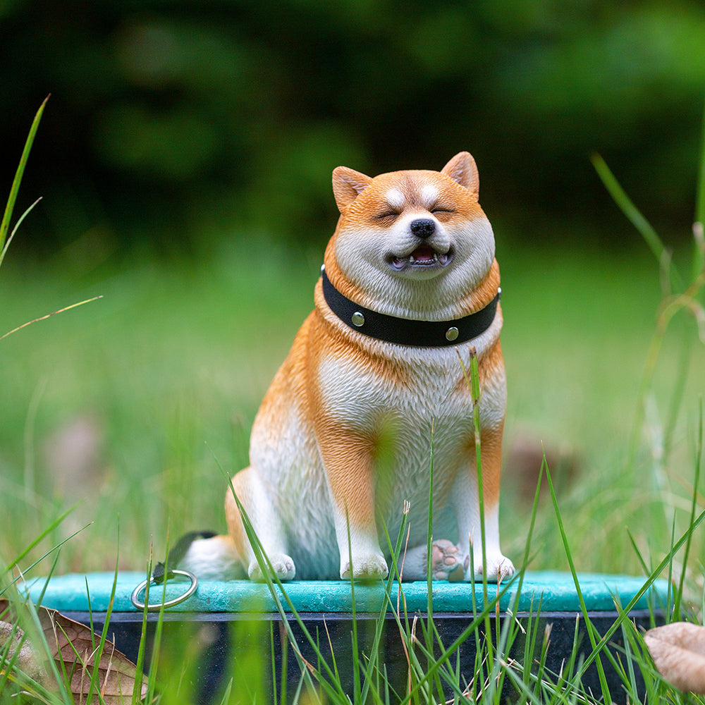JXK102 Shiba Inu Decor, Chubby Shiba Inu sitting obediently, Gift for Dog Lover from JXK Studio