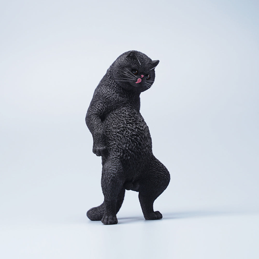 JXK088 Hippie-Katze stehend Katzenstatue, Geschenk für Katzenliebhaber von JXK Studio