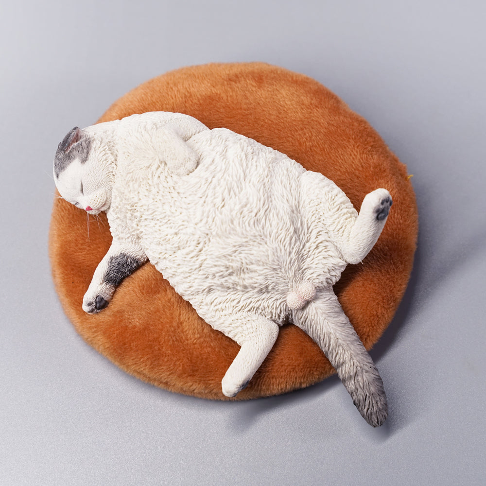 JXK070 Sleeping cat figurine that heal hearts, cat statue gift for cat loves from JXK Studio
