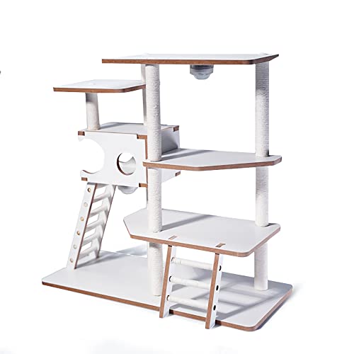 JXK095 12“ Cat Tree for Desktop, Scaled Down Cat Tower for Cat Statue Lovers from JXK Studio