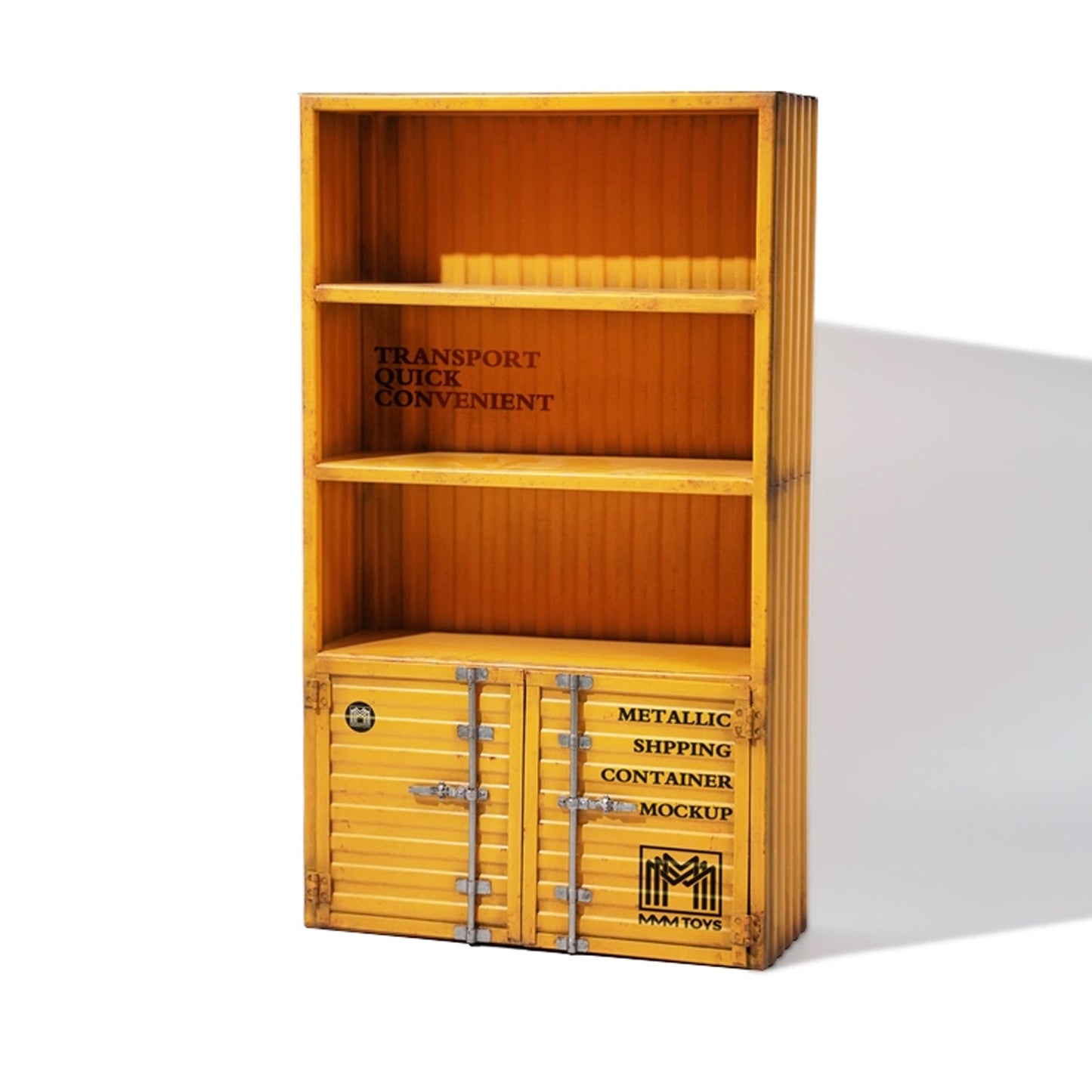 M2231 Container style iron bookcase for action figure from JXK Studio