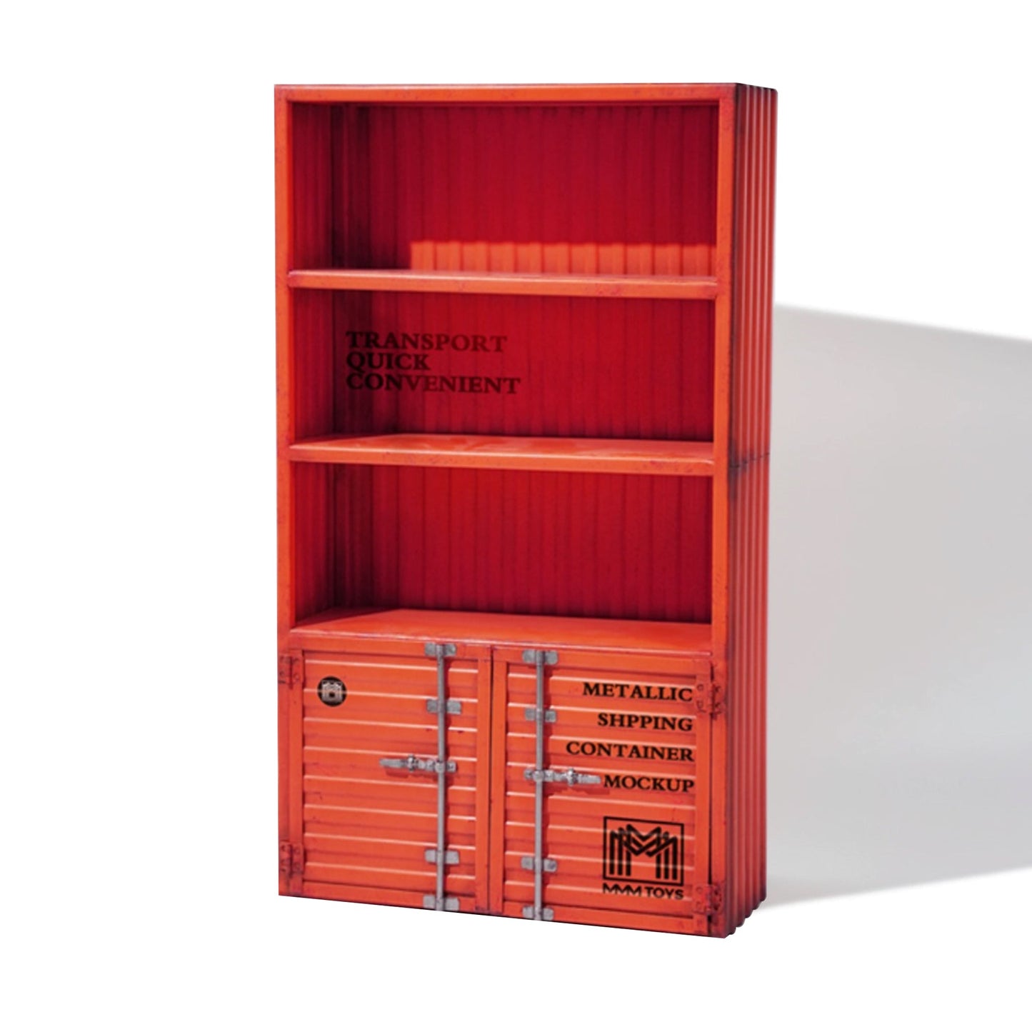M2231 Container style iron bookcase for action figure from JXK Studio