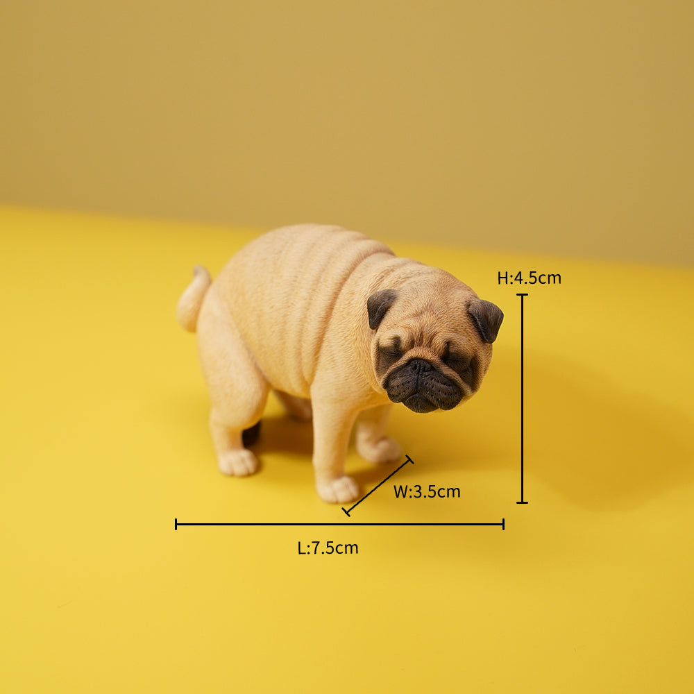 JXK122 Mopswelpe beim Kacken, Hundedekoration für Hundeliebhaber von JXK Studio