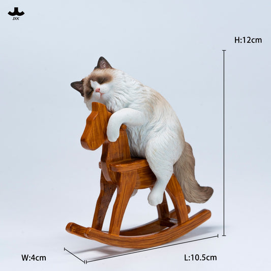 JXK374 Pre-sale Ragdoll Cat on Trojan Horse from JXK Studio