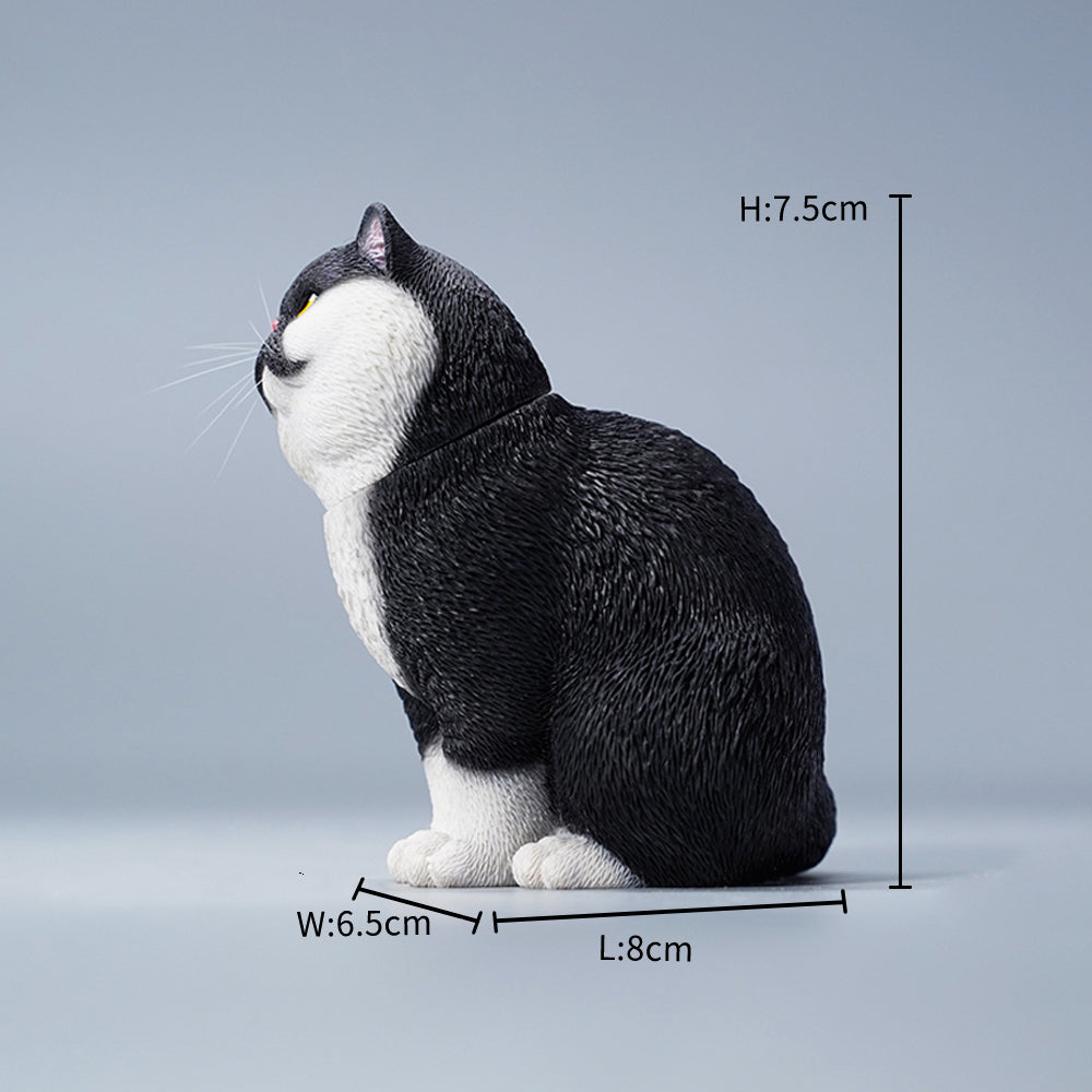 JXK113 Garfield-Katzenstatue mit austauschbarem Kopf, Geschenk für Katzenliebhaber von JXK Studio