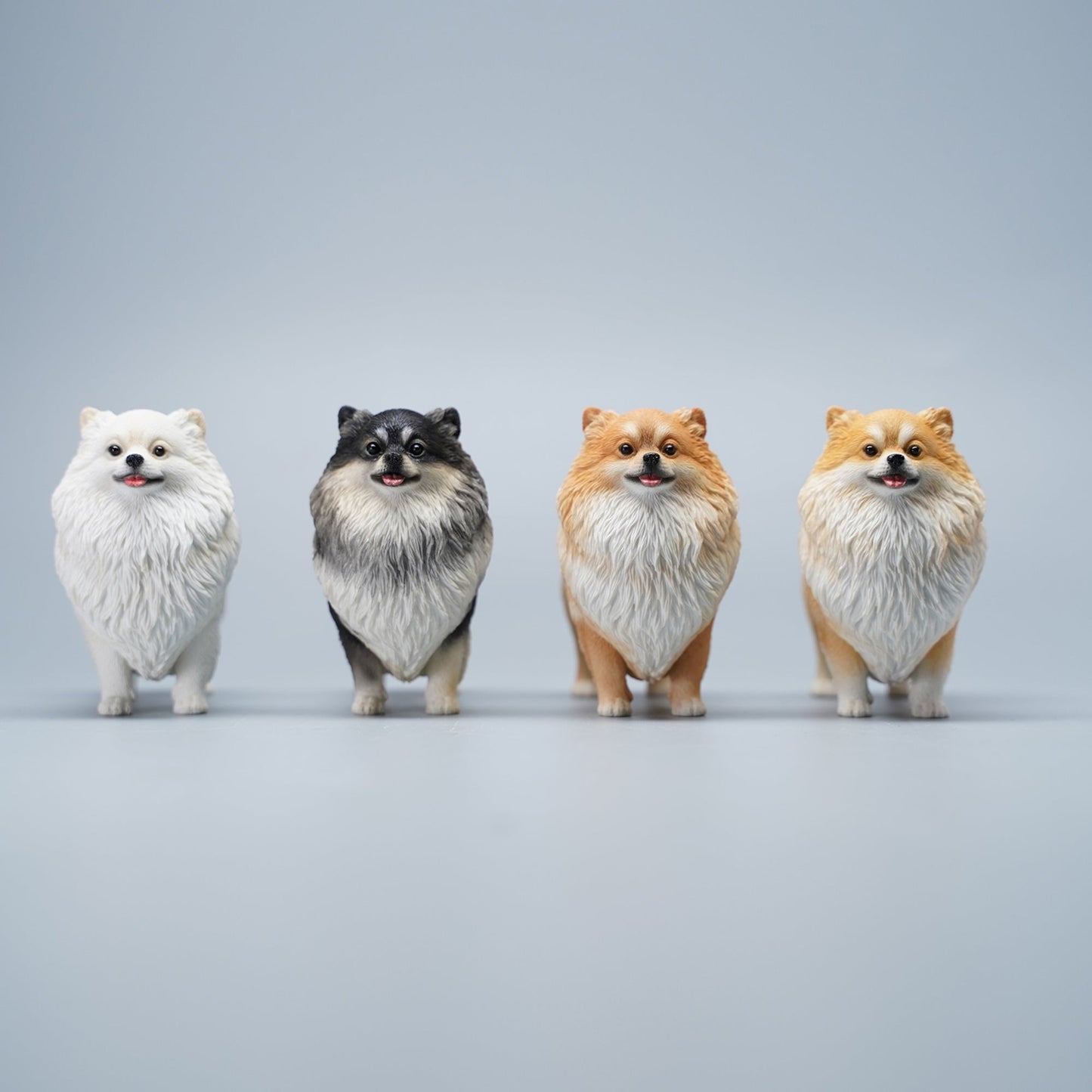 JXK099 Pomeranian-Hundefigur, Hundestatue als Geschenk für Hundeliebhaber von JXK Studio