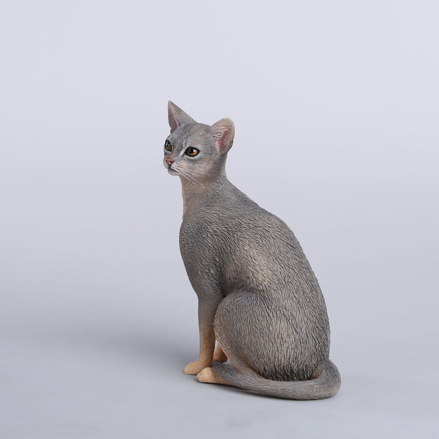 JXK248 JXK Studio Abessinierkatzen-Figur, Katzenstatue aus Kunstharz