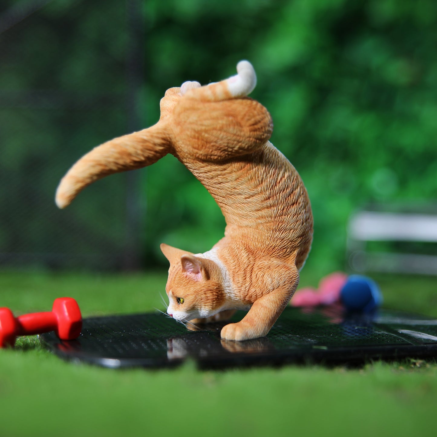 JXK151 Katzenfigur, Katzenstatue aus Kunstharz, für Bücherregal-Dekor, Geschenke für Katzenliebhaber von JXK Studio