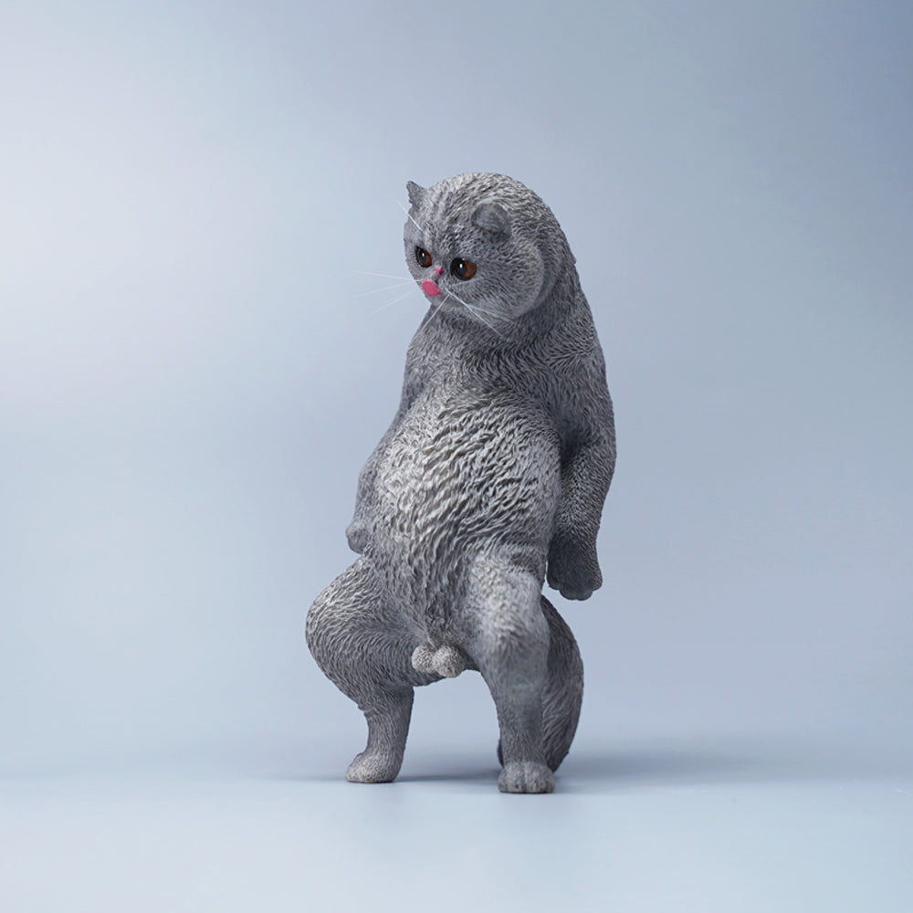 JXK088 Hippie-Katze stehend Katzenstatue, Geschenk für Katzenliebhaber von JXK Studio