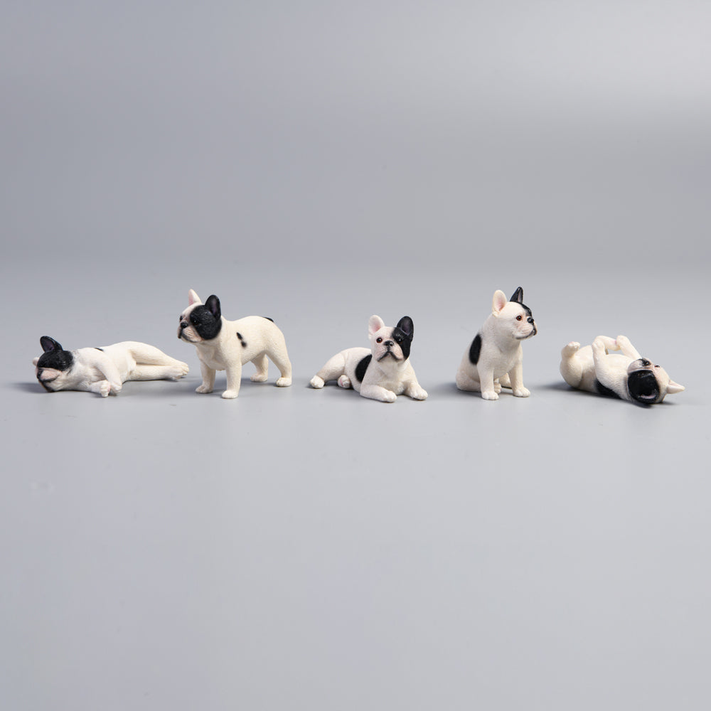 JXK058 French bulldogs with different appearance mini dog decor for dog lovers from JXK Studio