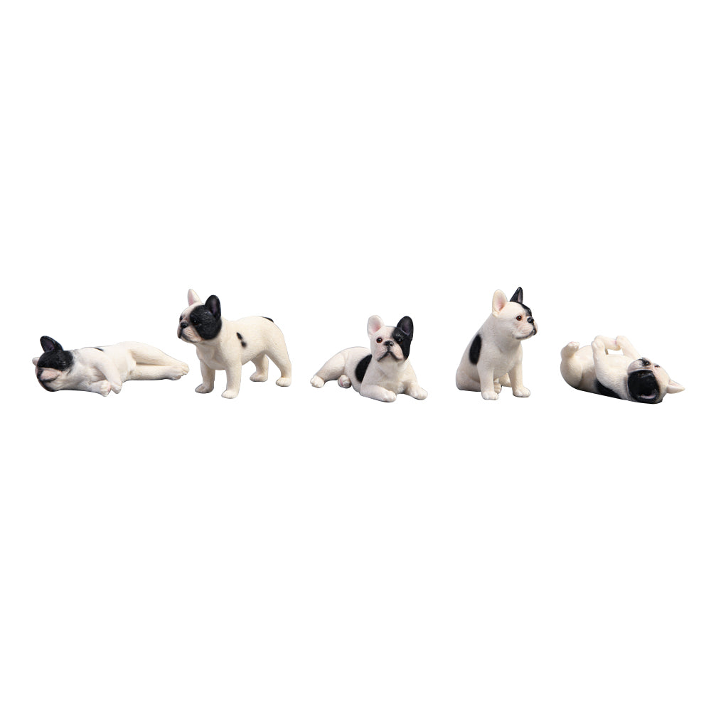 JXK058 French bulldogs with different appearance mini dog decor for dog lovers from JXK Studio
