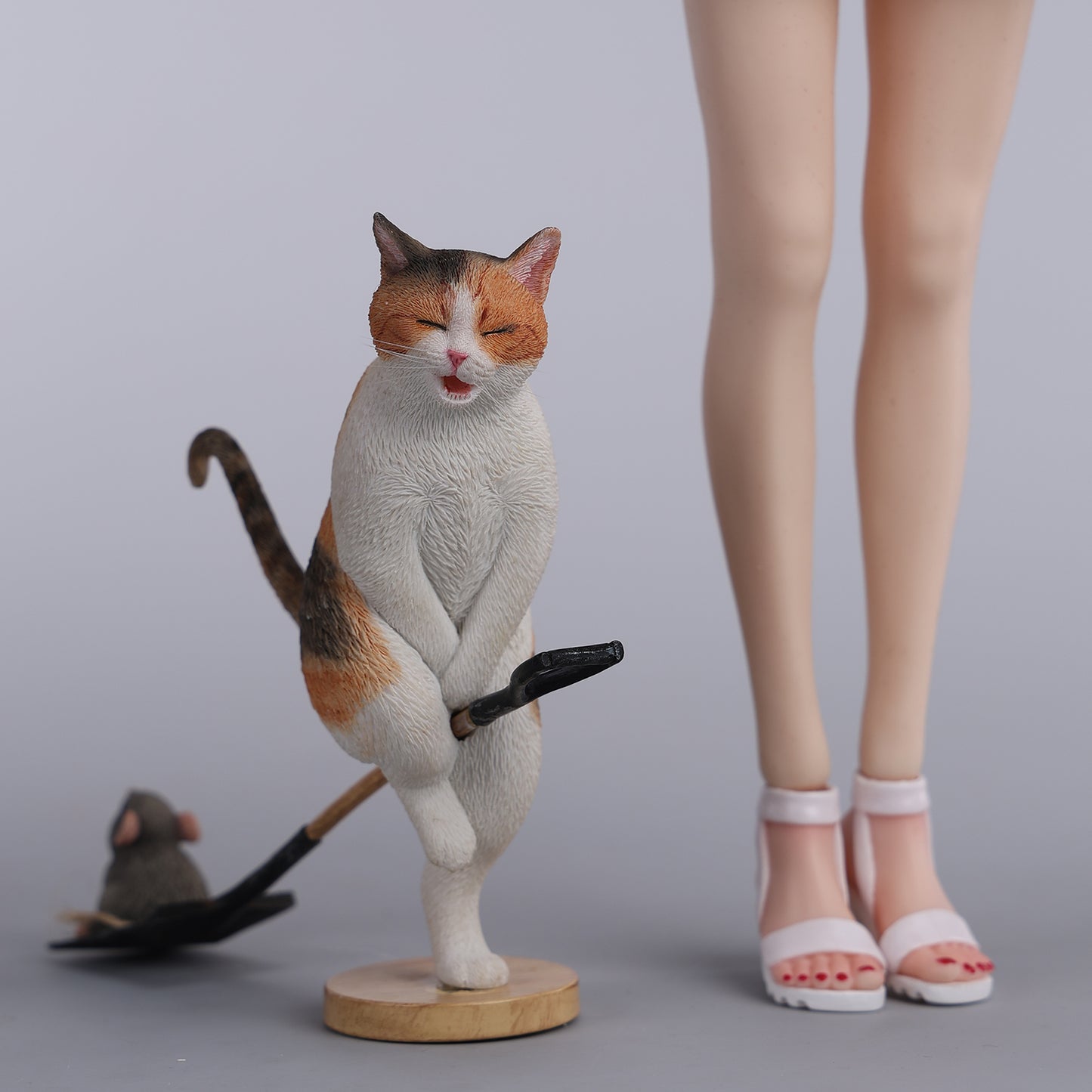 JXK247 Katzenfigur mit gefalteten Ohren im Maßstab 1/6, V2, von JXK Studio