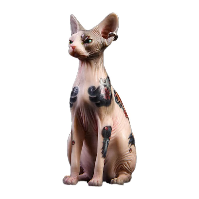JXK026 Sphinx Cat Figurine Resin Cat Statue Home Decor for Cat Lovers Gifts for Cat Lovers from JXK Studio