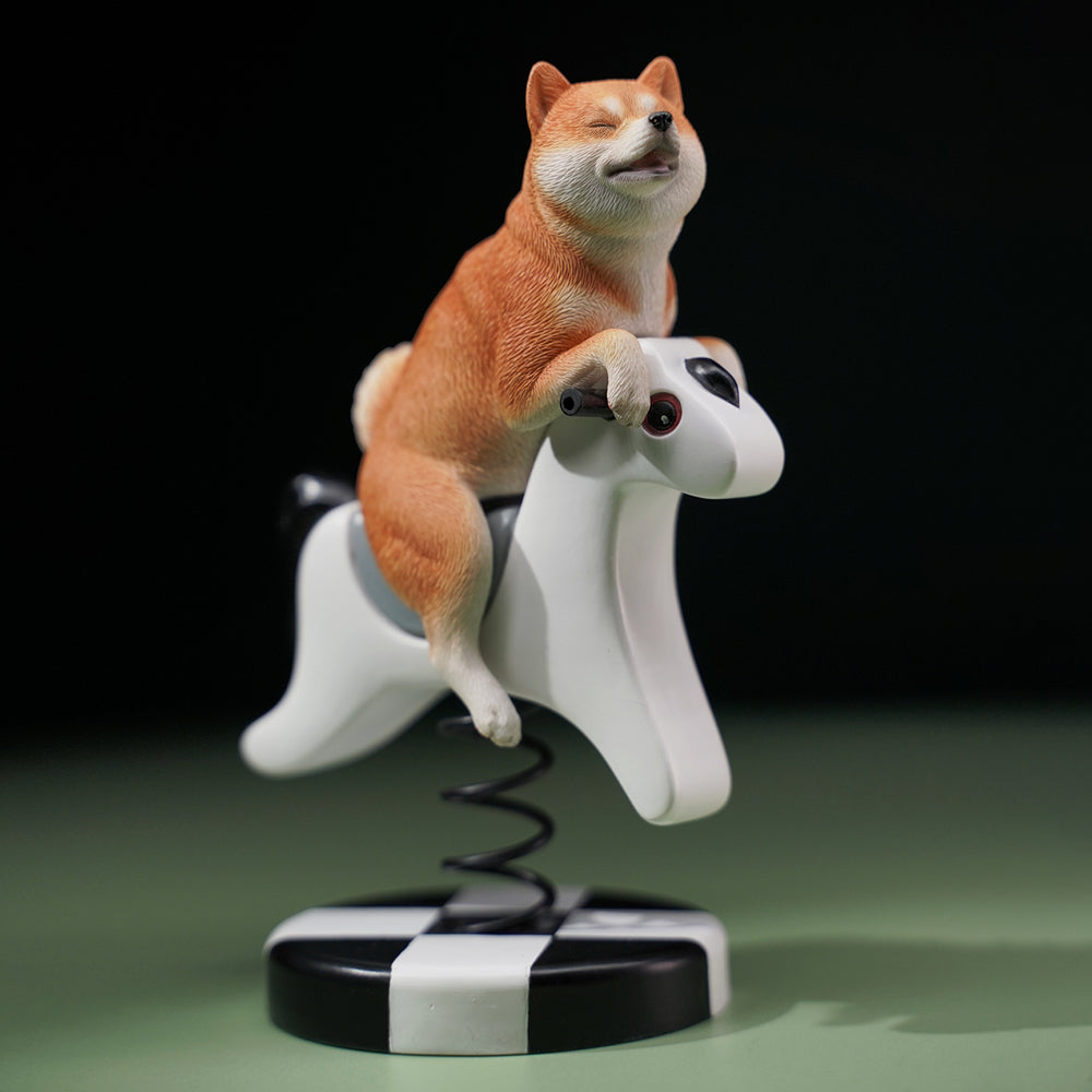 JXK146 Shiba Inu Hundestatue, Hundefigur als Geschenk für Shiba Inu Liebhaber von JXK Studio