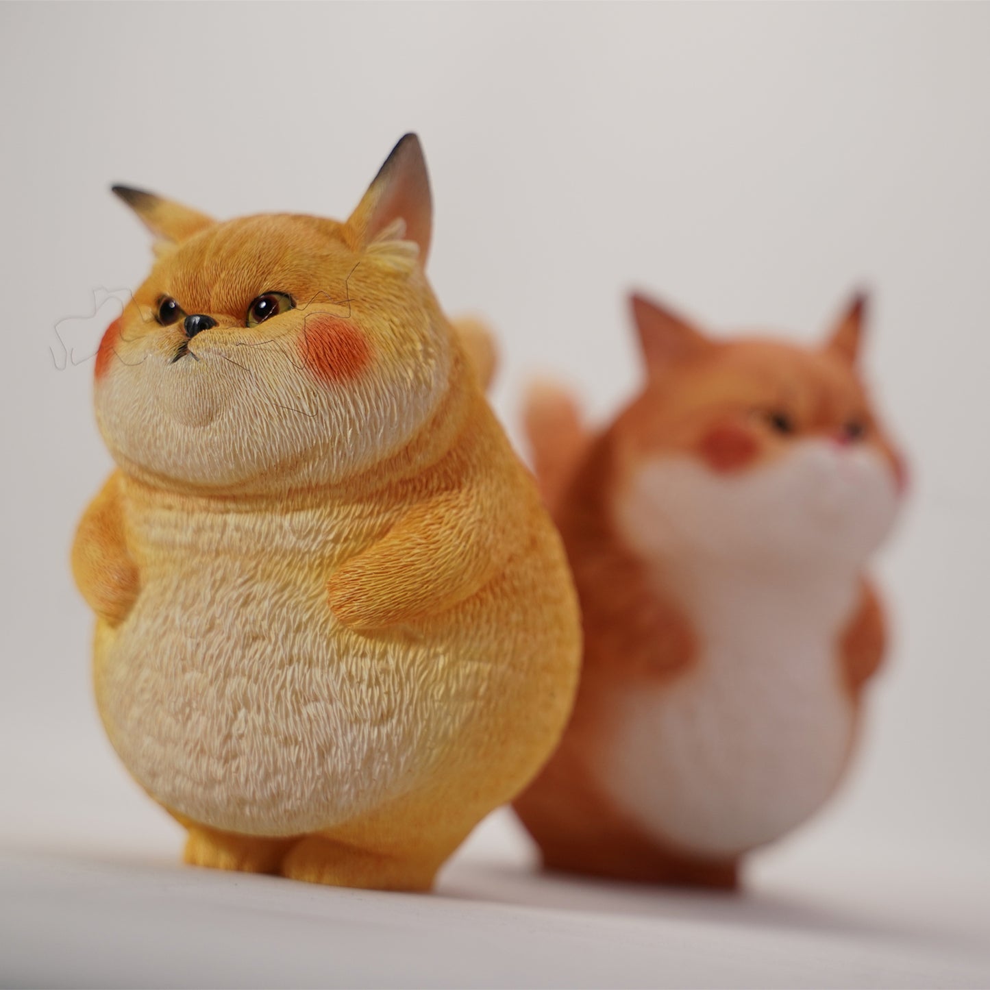 JXK253 Pikacat Figurine with LED Charging Station Home Decoration Unique Collectible Gift for Pokemon & Cat Lovers