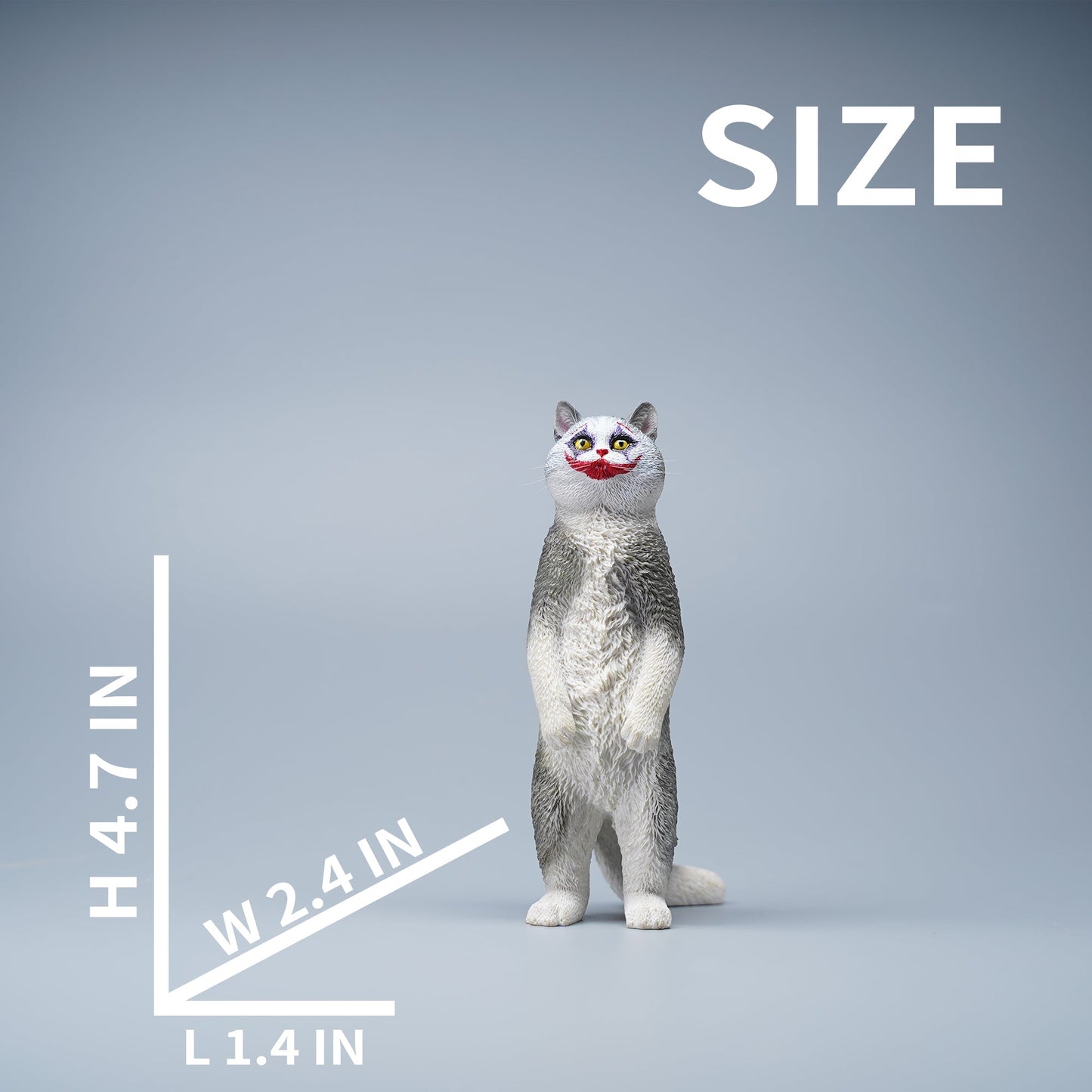 JXK084 Sitzende Katzenfigur, Katzenstatue aus Kunstharz für die Couchtischdekoration, Geschenk für Katzenliebhaber von JXK Studio