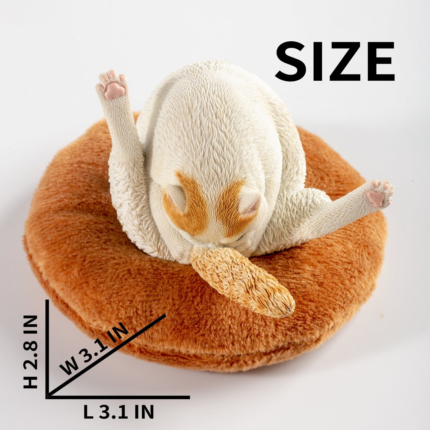 JXK091 Katzenfigur, Katzenstatue aus Kunstharz für Bücherregale, Dekoration, Geschenk für Katzenliebhaber von JXK Studio