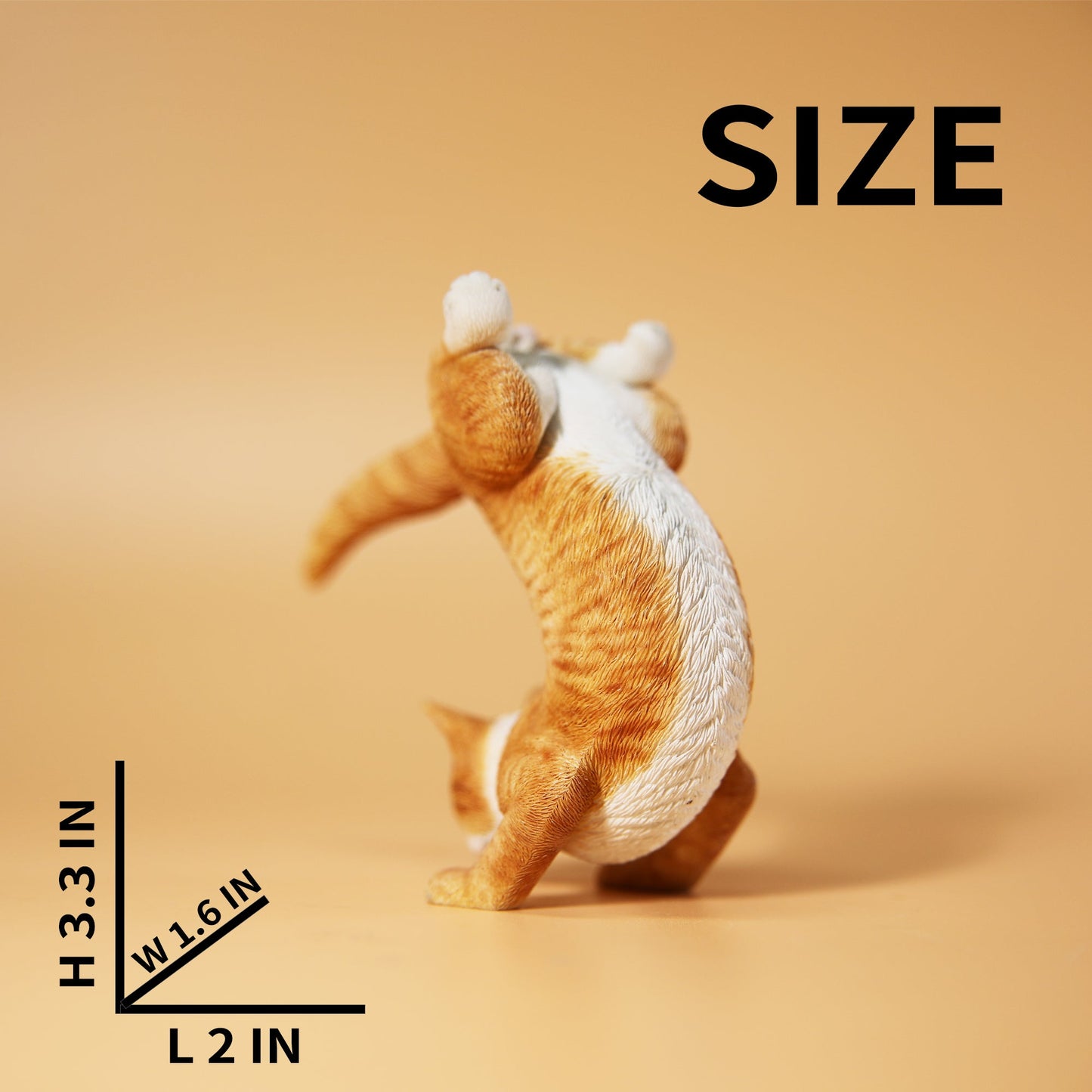 JXK151 Katzenfigur, Katzenstatue aus Kunstharz, für Bücherregal-Dekor, Geschenke für Katzenliebhaber von JXK Studio