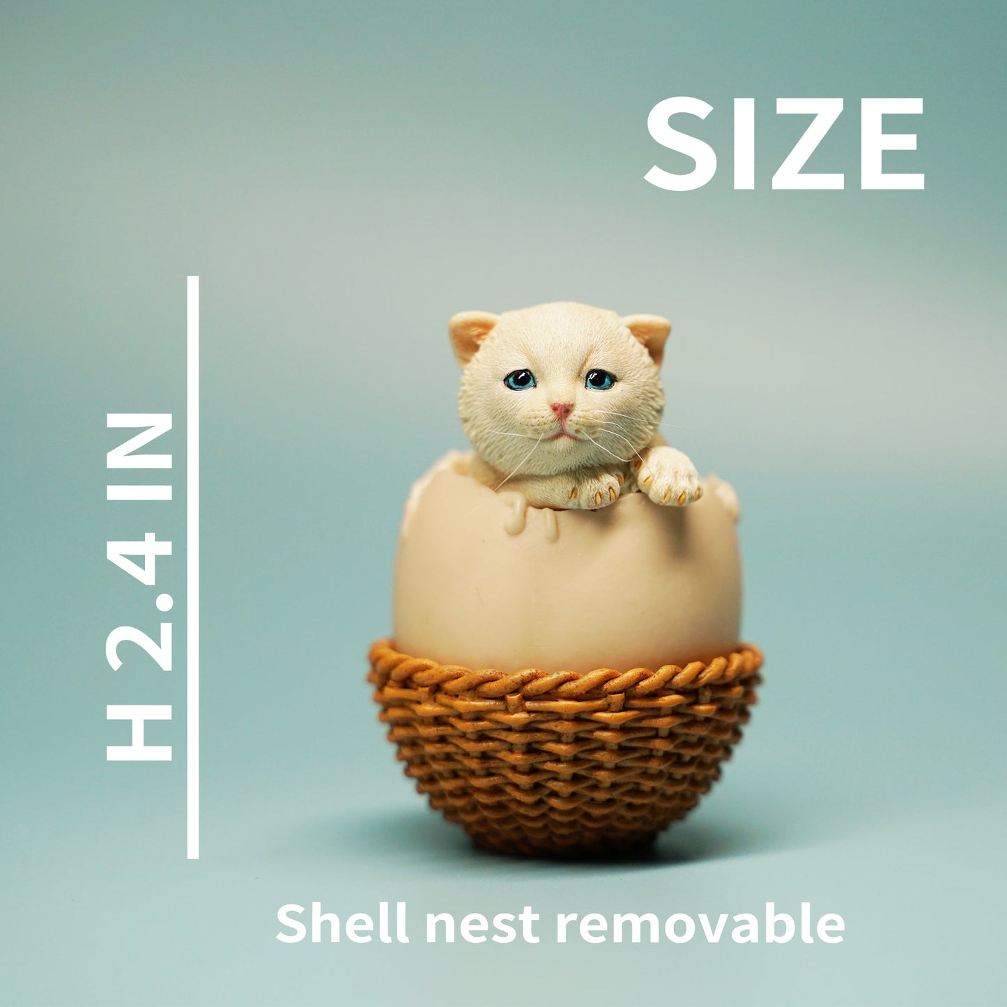 JXK065 newborn cat figurine resin cat statue for coffee table decor gifts for cat lovers from JXK Studio