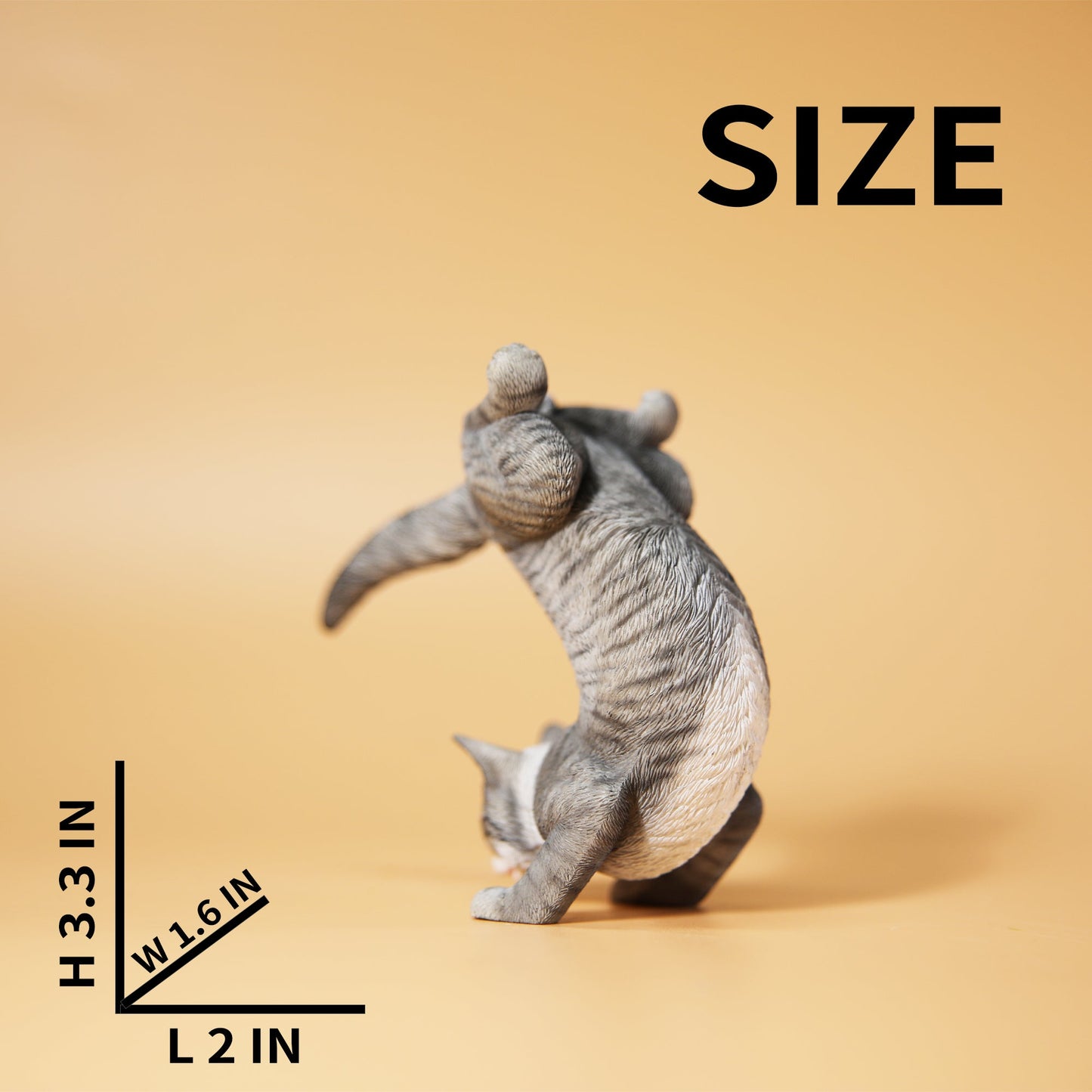 JXK151 Katzenfigur, Katzenstatue aus Kunstharz, für Bücherregal-Dekor, Geschenke für Katzenliebhaber von JXK Studio