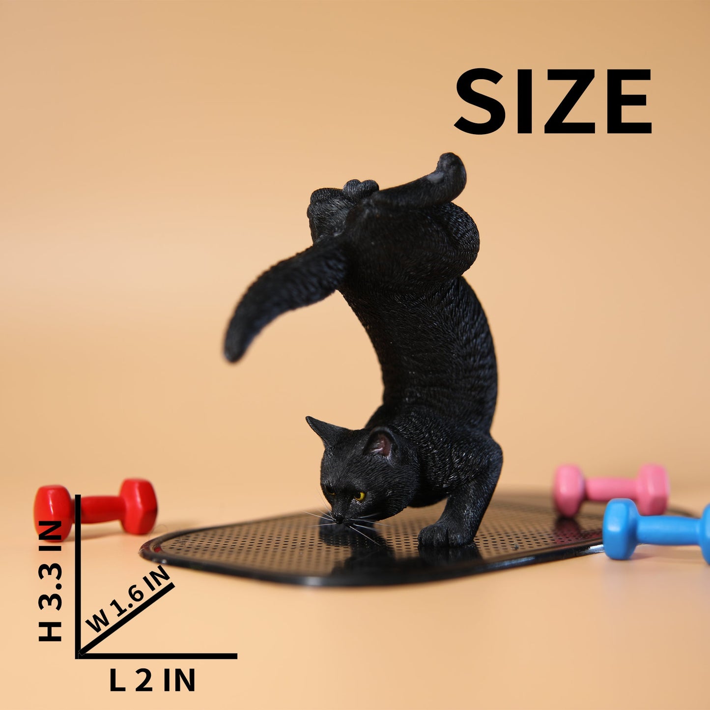 JXK151 Katzenfigur, Katzenstatue aus Kunstharz, für Bücherregal-Dekor, Geschenke für Katzenliebhaber von JXK Studio