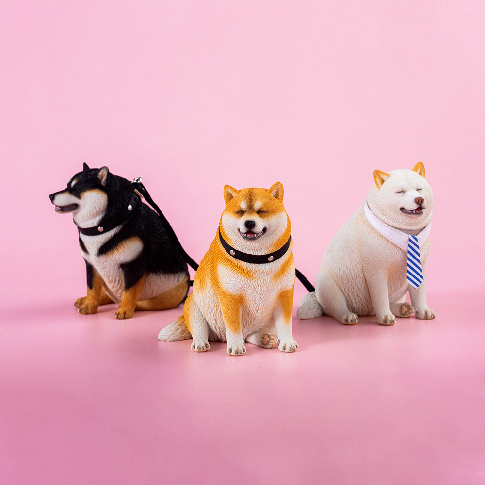 JXK102 Shiba Inu Decor, Chubby Shiba Inu sitting obediently, Gift for Dog Lover from JXK Studio