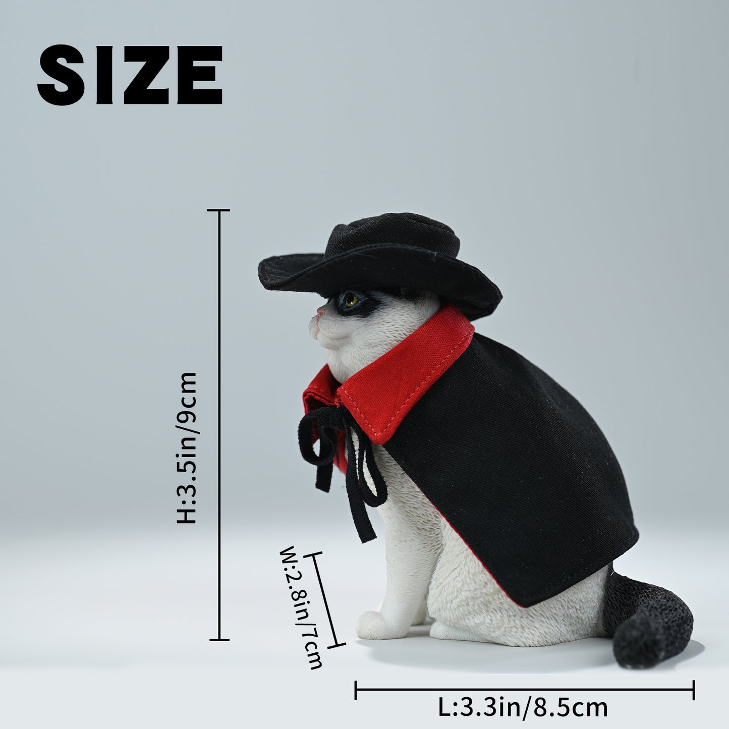 CW2303 Cat Figurine Resin Cat Statue from JXK Studio