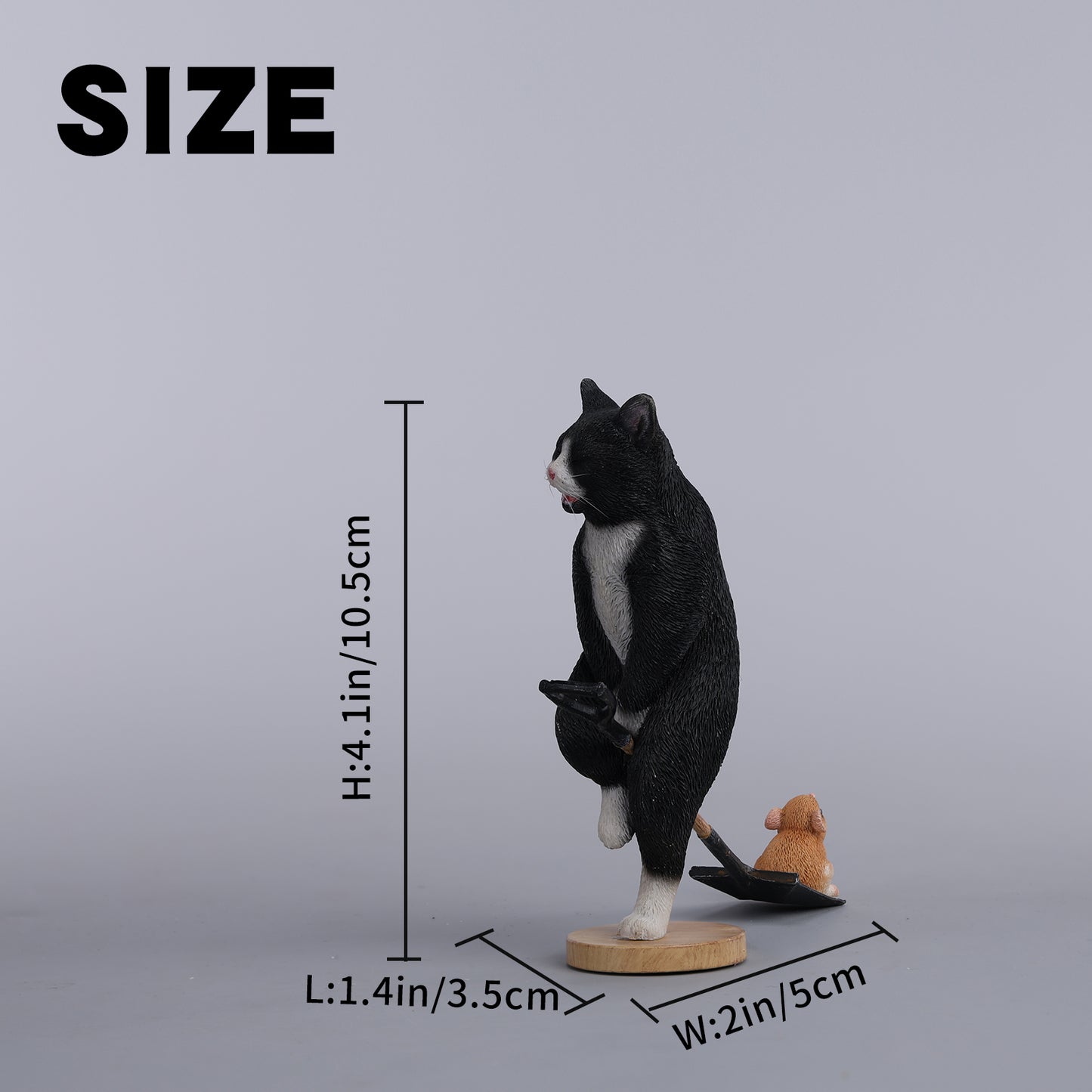 JXK247 Katzenfigur mit gefalteten Ohren im Maßstab 1/6, V2, von JXK Studio