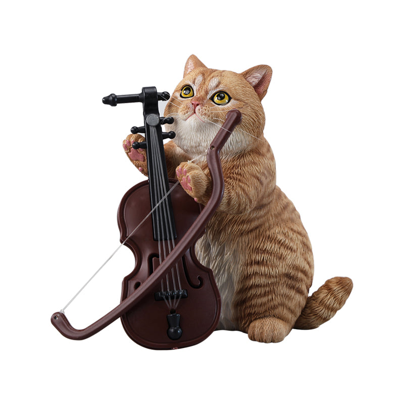 JXK261 Vorbestellung einer Saiten spielenden Katzenfigur von JXK Studio