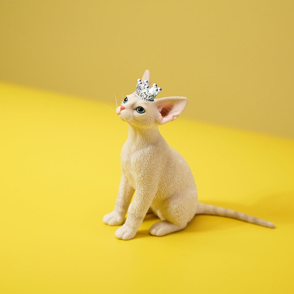 JXK123 Devon-Katze mit Krone, Geschenk für Katzenliebhaber von JXK Studio