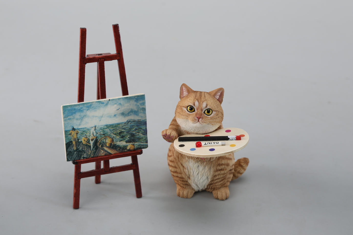 JXK261 Vorbestellung einer Saiten spielenden Katzenfigur von JXK Studio