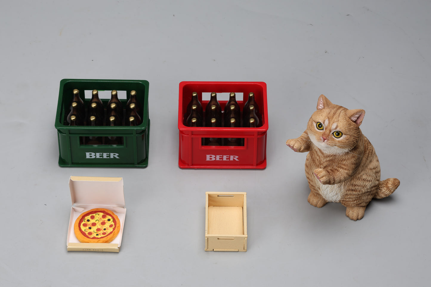 JXK261 Vorbestellung einer Saiten spielenden Katzenfigur von JXK Studio