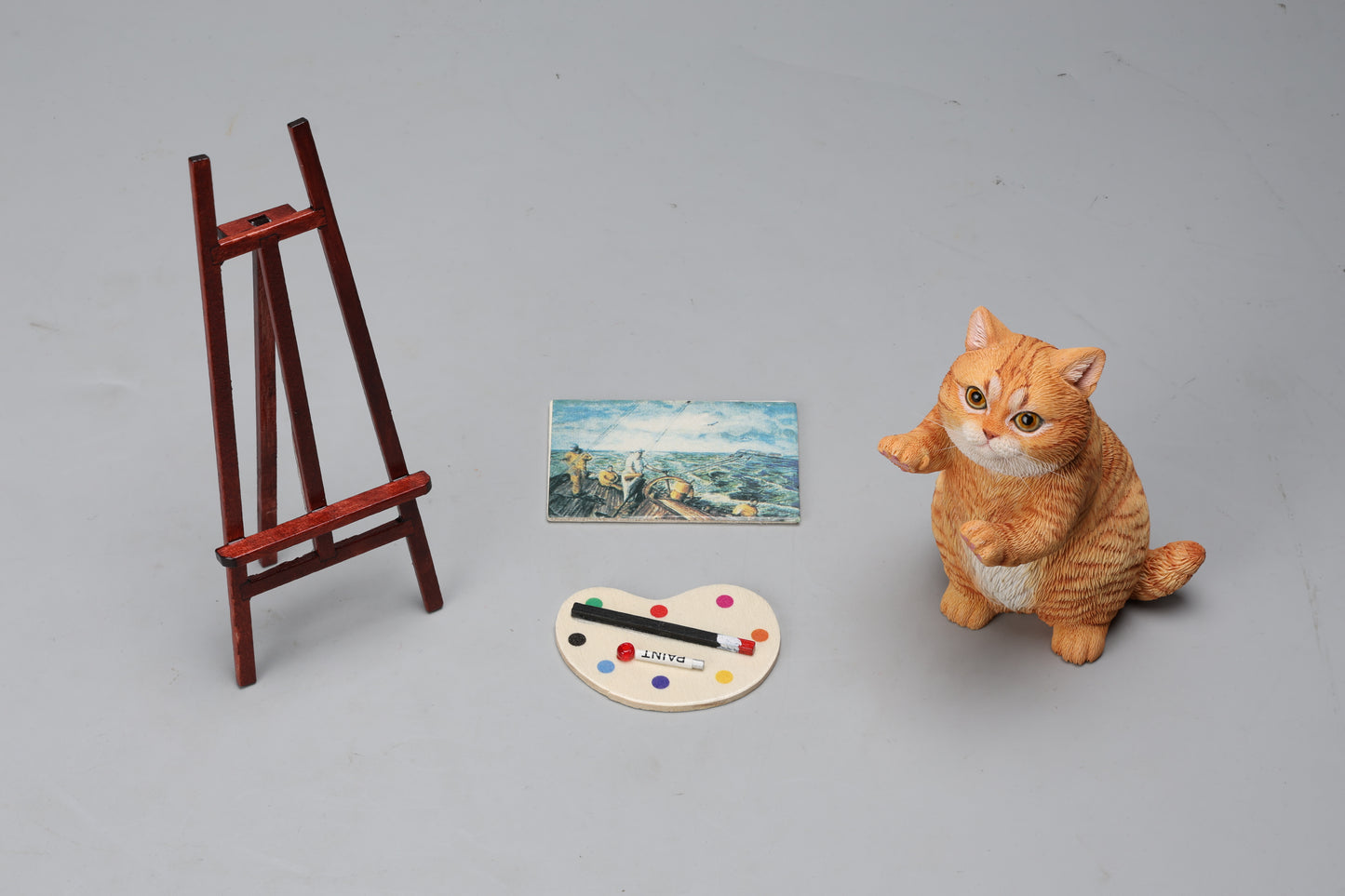 JXK261 Vorbestellung einer Saiten spielenden Katzenfigur von JXK Studio